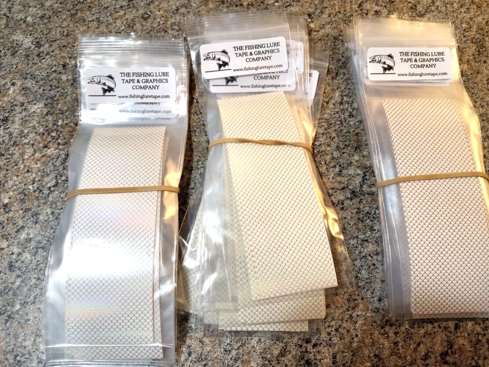 2" x 6" 3PK Holo Outline Scale WTP Waterproof Fishing Lure Tape