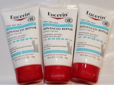 LOT OF 3: Eucerin Advanced Repair Hand Cream Very Dry Skin 2.7 oz each