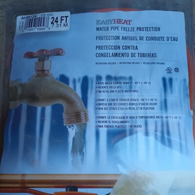 24' HEAT TAPE Automatic Electric Pipe Heating Cable Freeze Protection  378227 | eBay