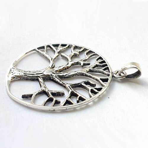 Anhänger Baum Lebensbaum 925 Silber 2,7 cm keltischer Silberschmuck - Bild 2 von 4