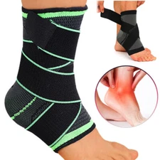 Compression Ankle Support Socks Brace Sleeve Foot Pain Relief Jogging Sprain UK