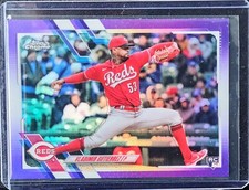 2021 Topps Chrome Vladimir Gutierrez RC Purple Refractor #USC84 Cincinnati Reds