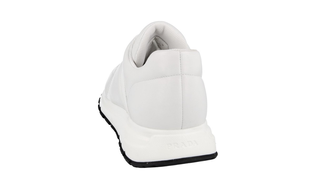 PRADA Nappa Leather PRAX Sneakers - 2EG383 - White - NEW - US 11.5