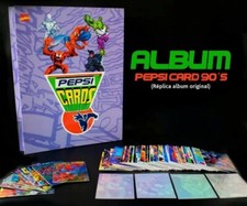 Marvel Pepsicards 1995 juego completo 113/113 + ¡reimpresión de carpeta! Spider-man Iron Man #2