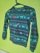Cat  Jack Pajama Top Thermal Dinos Dinosaur Print Green Size 10