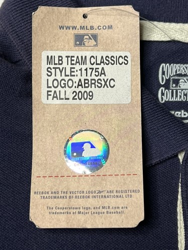 Boston Red Sox Distressed Logo Reebok Navy Blue Polo Golf Shirt MLB NOS Large - Picture 4 of 5