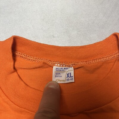 Vintage 70s JC Penney's Single Stitch Blank T Shirt XL | eBay