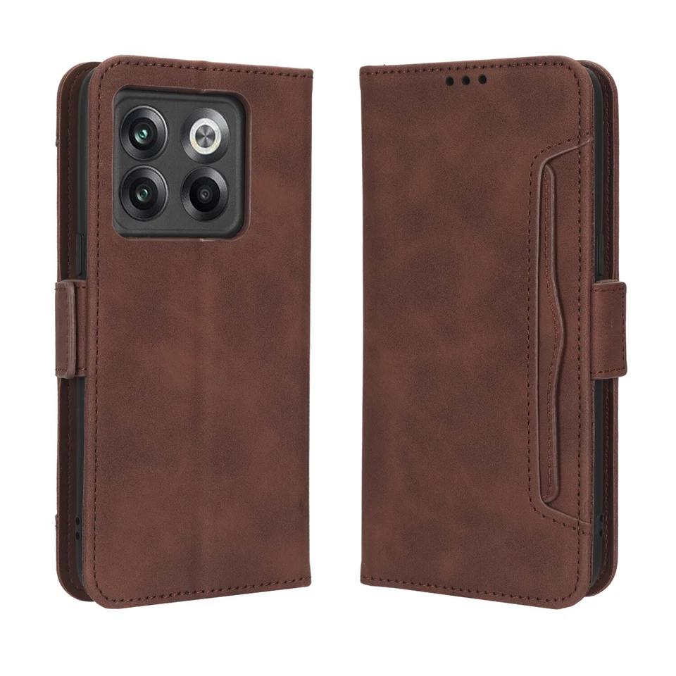 For OnePlus 10T 5G Retro Flip Leather Card Holder Wallet Case + Screen Protector - Image 3 of 4