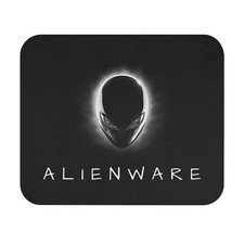 Alienware Eclipse Head Logo, Black Gaming Mouse Pad Rectangle 