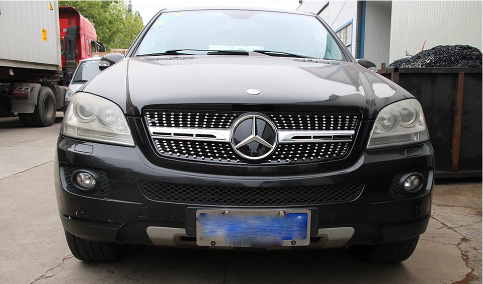 For Mercedes Benz W164 ML350 ML500 ML550 2005-08 Front Upper Grill w/Star Grille - Image 4 of 4