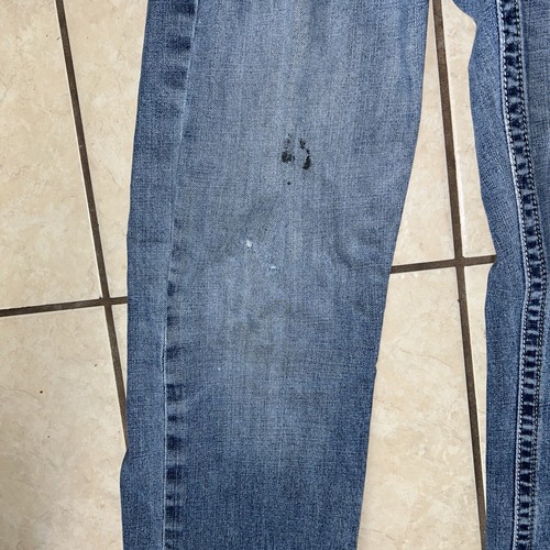 Ariat M5 Slim Straight Medium Wash Blue Denim Lennox Jeans Mens 34/36 Holes - Picture 5 of 7