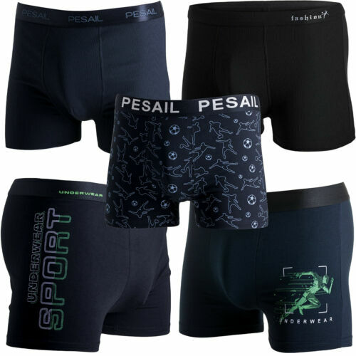 5 Boxer Uomo MATTANA ITALIA In Cotone 100% Easy Iron - Taglia Comoda 4&deg; (48) - Confezione Da 5 Capi Classici