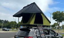 Autodachzelt Dachzelt Schwarz Grün Hardcase Aluminium Camping Triangle Autozelt