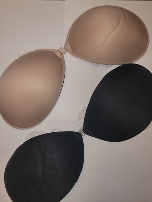 2x Womens Strapless Invisible Bra Backless Self-Adhesive Push Up Gel Sticky Bra