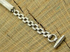 NOS Vintage JB Champion Deployment Clasp Stainless Steel Watch Band 11mm Unused