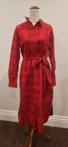 Marimekko Red Dress Size Small Like New Condition