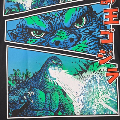 GODZILLA SHIRT ADULT 2XL XXL MENS BLACK Casual MOVIE FILM MONSTER TOHO NWT