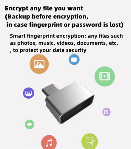 Type-C Fingerprint Reader Module For Windows 7/8/8.1/10/11 Biometric Scanner f - Photo 8/8