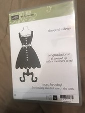 Stampin Up All Dressed Up Rubber Stamps 
