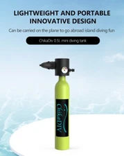 CHIKADIV C300 0.5L Mini Scuba Refillable Air Tank Oxygen Cylinder Snorkeling set