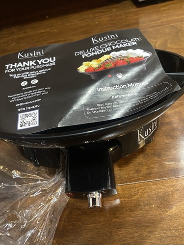 Kusini Elektrisches Fonduetopf Set - Schokoladenfondue Set - Temperaturregelung - Bild 8 von 10