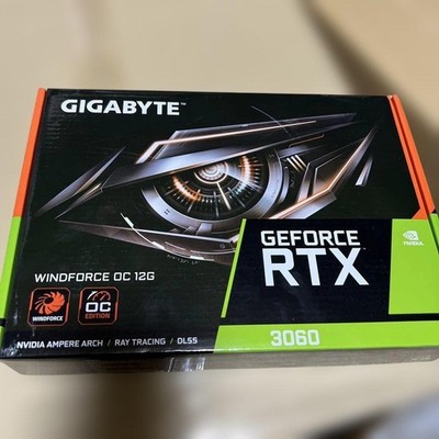 GIGABYTE NVIDIA GeForce RTX 3060 12GB GDDR6 GV-N3060WF2OC-12GD Unopened