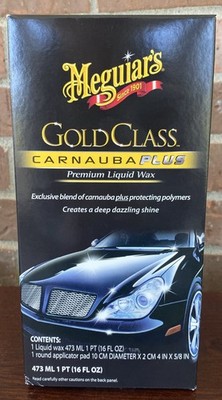 Meguiars Gold Class Carnauba Plus Premium Liquid Wax Kit, Car Detailing Kit