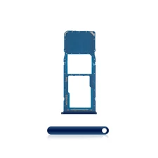 Single Sim Card Tray Holder Replacement Part For Samsung A20 A205, A50 A505 BLUE