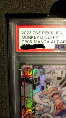 PSA10 ONE PIECE CARD MONKEY D LUFFY NIKA GEAR 5 OP05-119 COMIC