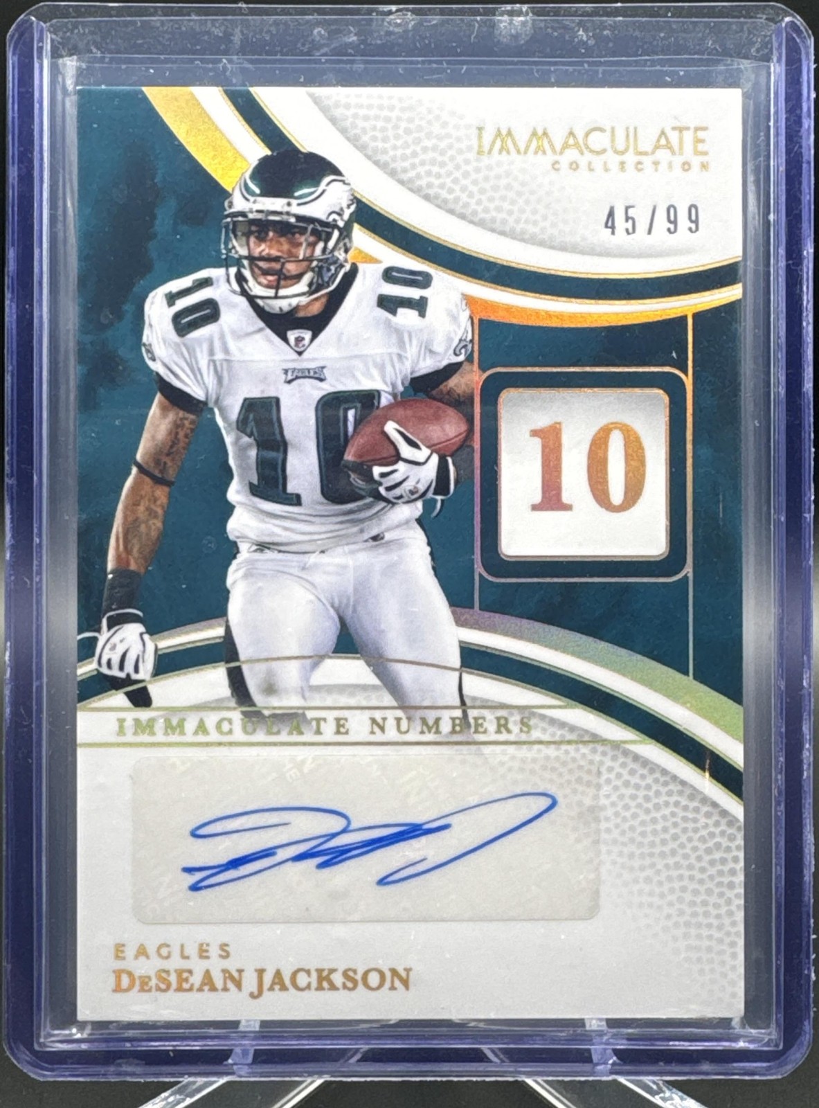 2025 Panini Immaculate Collection DeSean Jackson #19 Numbers Signatures /99 Auto