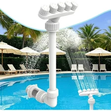 360°Adjustable Pool Fountain for Above Ground and Inground Pools,Five Nozzles Wa