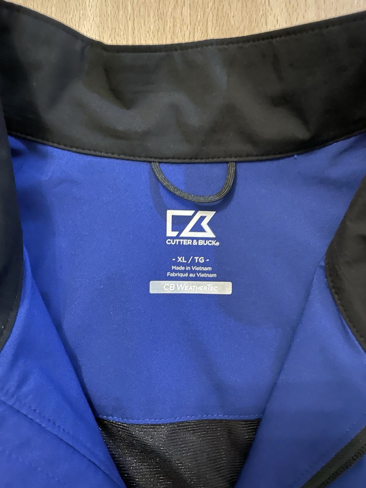 Kansas City Royals XL Blue/Black 1/2 Zip Cutter & Buck Lightweight Jacket MLB