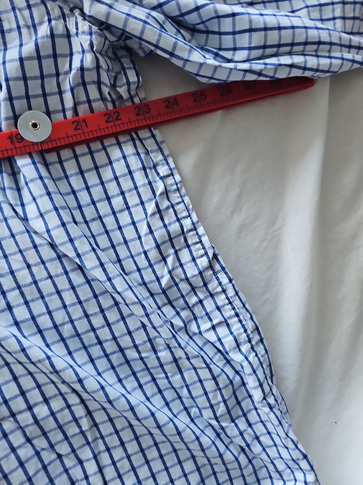 Cotton Traders Blue Check Button-Down Shirt 3XL  345 image 3