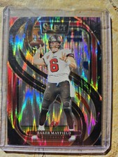 2024 Panini Select #108 Baker Mayfield Red/Black Shock Premier Level Prizm Bucs