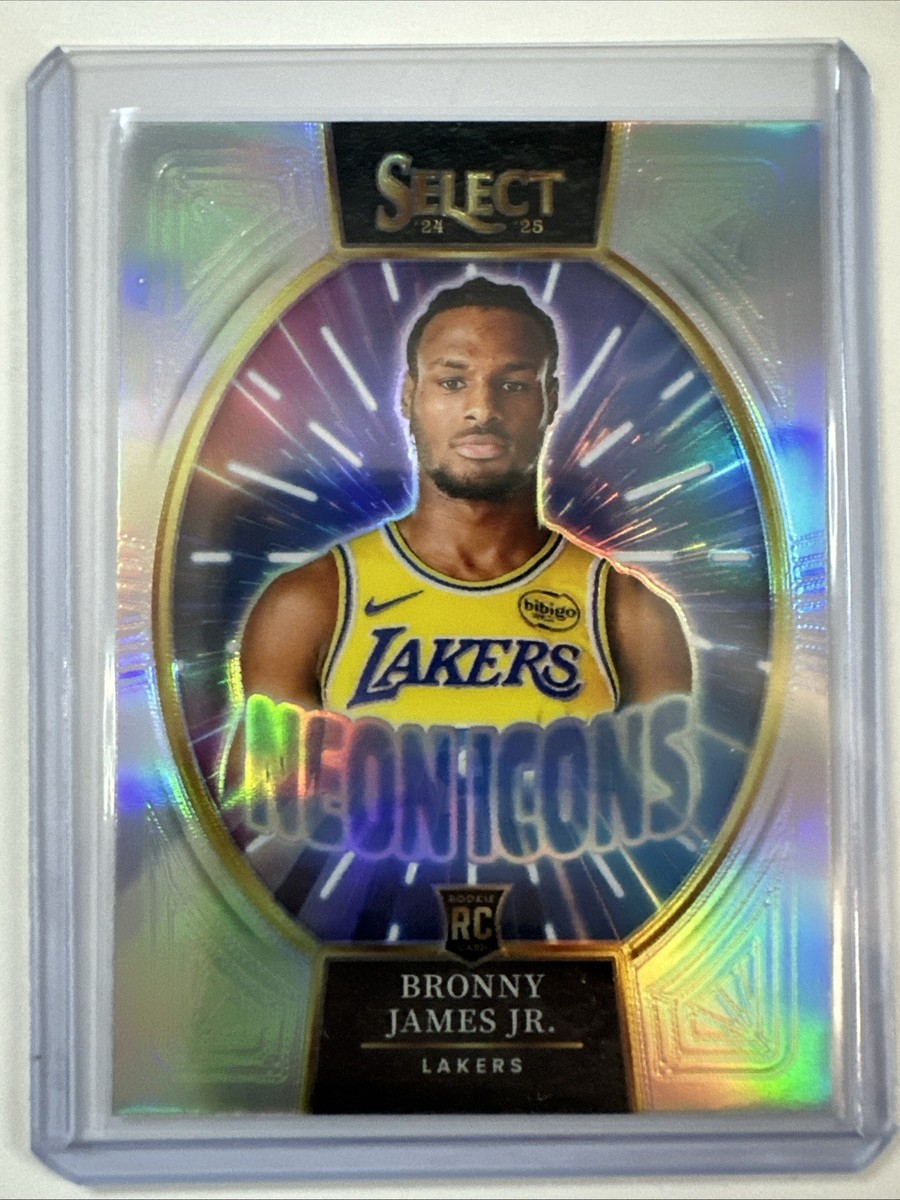 2024-25 Panini Select Basketball Neon Icons Silver Prizm #2 Bronny
