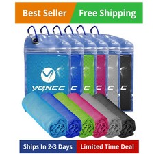6 Pack Cooling Towels 47"x12", Ice Cool Neck Towel, Soft Breathable Microfibe...