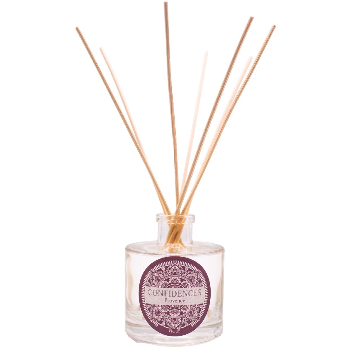 Diffuseur de parfum Figue fabriqué en Provence 200 ml avec tiges en rotin naturel