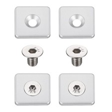 4Pcs Profile End Cap, Aluminum 4040 EU Standard 8mm T-Slot Extrusion, Silver