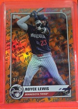 2025 Topps All Star Game Royce Lewis Orange Foil #21/25 Minnesota Twins