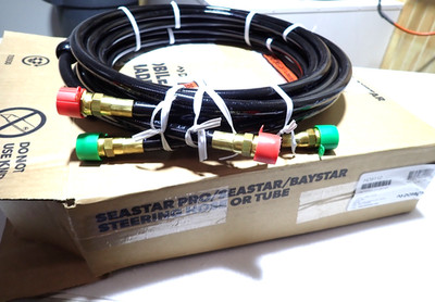 HO5112 SEASTAR DOMETIC SS HYDRAULIC STEERING HOSES 2X12 FEET KIT NEW