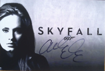 Adele  orig. Autogramm  JAMES BOND 007 10x15 SKYFALL