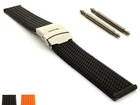 Silicone Rubber Watch Strap Band Waterproof with Clasp 18 20 22 24 ST MM