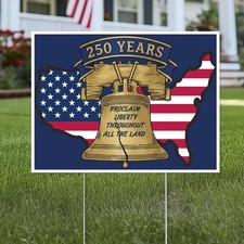 America 250th Anniversary Yard Sign Outdoor