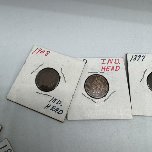 Alte US Münzen Lot 97 Eisenhower Silber Groschen Weizen Pennies Indian Head - Bild 12 von 22