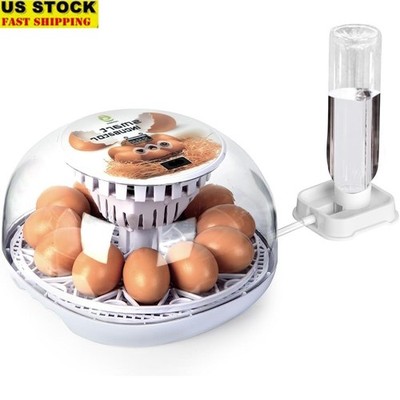 Automatic Egg Incubator Digital Control 12 Egg Capacity Poultry Hatching New
