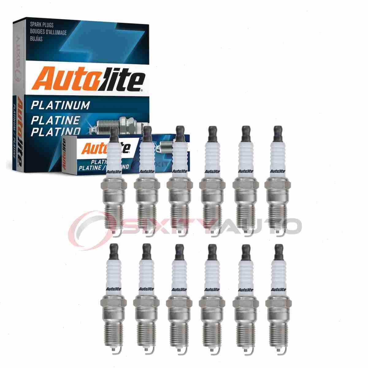 12 pc Autolite Platinum Spark Plugs for 1982-1995 Jaguar XJS 5.3L 6.0L V12 jk