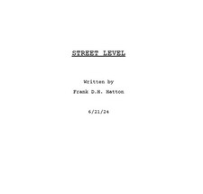 STREET LEVEL - Original Movie Script & Rights for Sale | eBay US