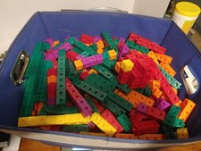 Math Manipulative Counting Centimeter Cubes Snap Linking Blocks 12 Lbs Lot