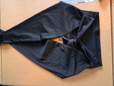 Party-Top , Neckholder zum binden , Bauchfrei ,  schwarz , Gr.XS/S