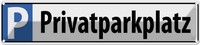 Blechschild 10X46 Cm Privatparkplatz Parkplatzschild Deko Geschenk Metall Schild